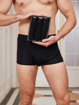 [Black] SilkSilky-UK 100% Silk Jersey Men's Underwear 003