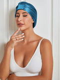 SilkSilky-UK-Pure-Silk-Sleep-Cap-Teal-003