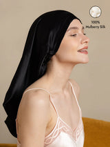 [Black] SilkSilky-UK Sleep Cap 001