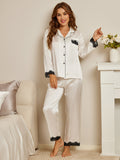 SilkSilky-UK-Pure-Silk-Long-Sleeve-Lapel-Women's-Pyjamas-White-001