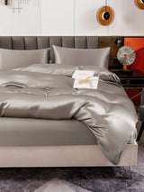 [Gray] SilkSilky-UK 19Momme Pure Silk Bedding Set 006