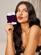[Deep Purple] SilkSilky-UK Scrunchie 001