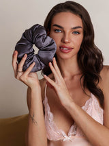 [Dark Gray] SilkSilky-UK Scrunchie 004