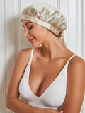 SilkSilky UK Pure Silk Sleep Cap Beige 001