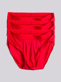 SilkSilky-UK Silk Knitted Mens Underwear Red 005