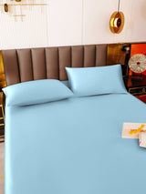 [Light Blue] SilkSilky-UK 19Momme Bed Linen Set 005