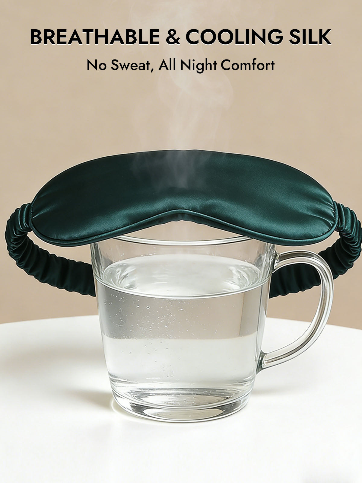 [Dark Green] SilkSilky-UK Sleep Mask 004