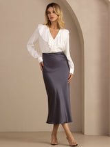 [Dark Gray] SilkSilky-UK Skirt 001