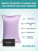 [Lavender] SilkSilky-UK 19Momme Pure Silk Pillowcase 003