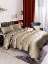 [Khaki] SilkSilky-UK 19Momme Pure Silk Bedding Set 005