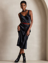 [Black] SilkSilky-UK Sleeveless Dress 001
