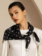 [Black] SilkSilky-UK Scarf 003