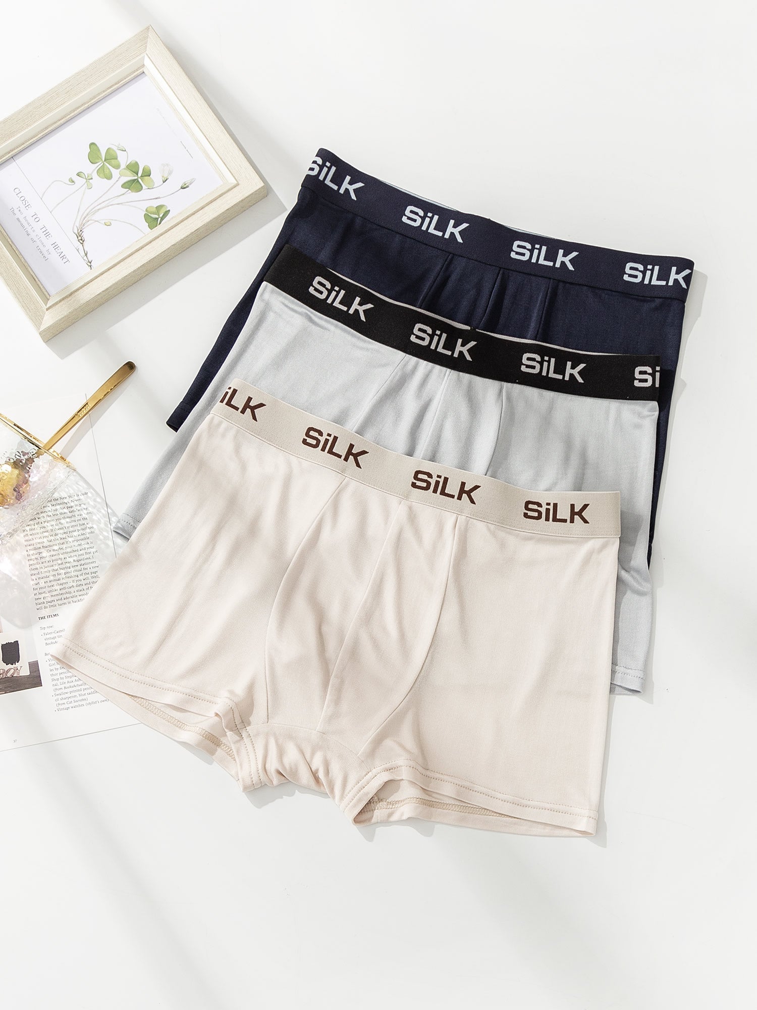 [Multi] SilkSilky-UK Pure Silk Mens Underwear 003