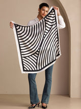 [White Arcs] SilkSilky-UK Scarf 004