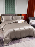 SilkSilky UK 25Momme Pure Silk Bedding Set Gray 003