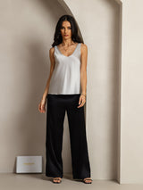 [Silver] SilkSilky-UK Sleeveless V Neck Camisole 004
