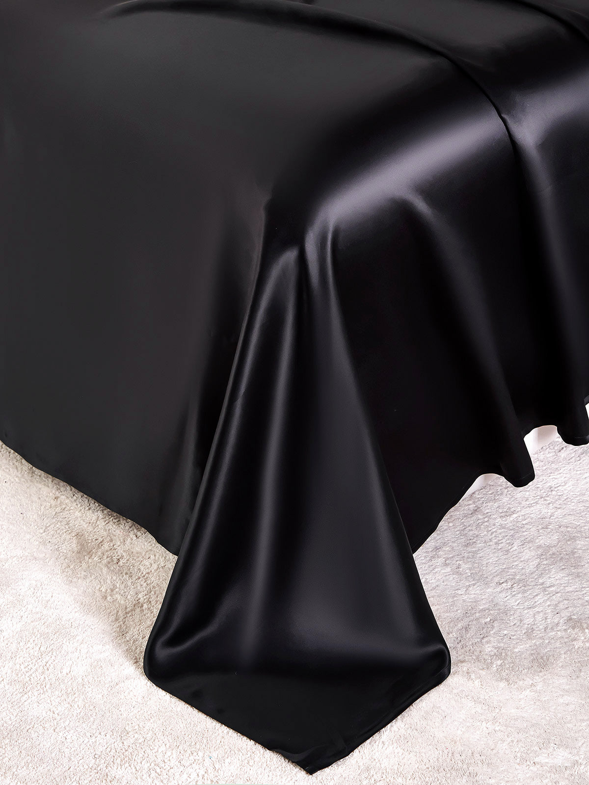 [Black] SilkSilky-UK 25Momme Pure Silk Bedding Set 003