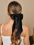 SilkSilky-UK 19Momme Pure Silk Scrunchie Black 001