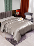 SilkSilky UK 25Momme Pure Silk Duvet Cover Gray 002