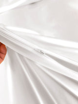 [White] SilkSilky-UK 22Momme Pure Silk Bedding Set 007,