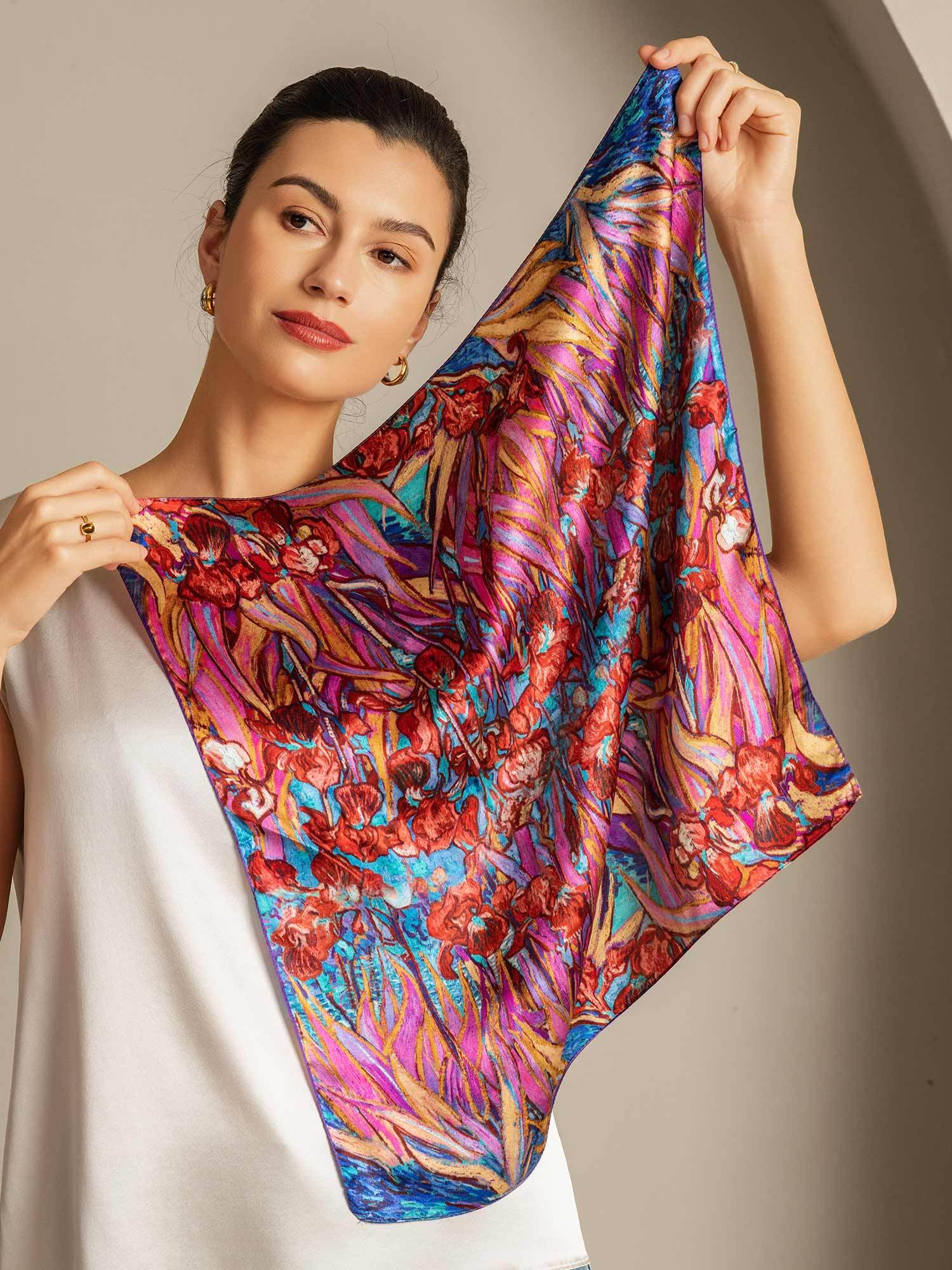 [P095] SilkSilky-UK Pure Silk Scarf 005