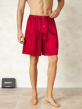 [Wine] SilkSilky-UK Men's Sleep Shorts 001