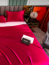 [Wine] SilkSilky-UK 25Momme Pure Silk Bedding Set 004