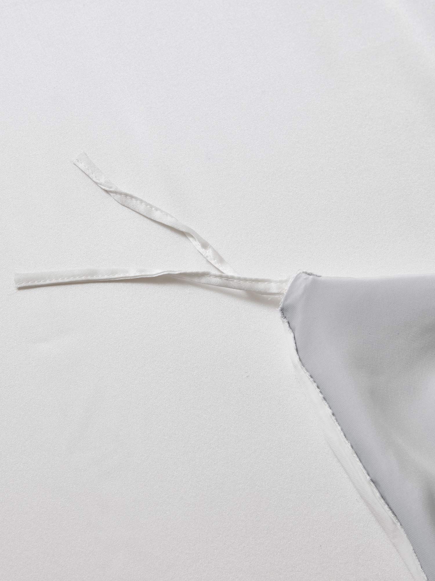 [LightGray+White] SilkSilky-UK 19Momme Pure Silk Bedding Set 006,