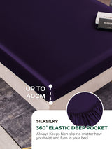 [Deep Purple] SilkSilky-UK 25Momme Bed Linen Set 004