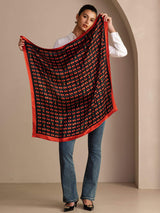[Black Cherry] SilkSilky-UK Scarf 004