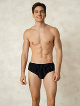 [Black] SilkSilky-UK Pure Silk Mens Underwear 004