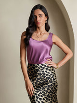 [Deep Purple] SilkSilky-UK Sleeveless Camisole 003
