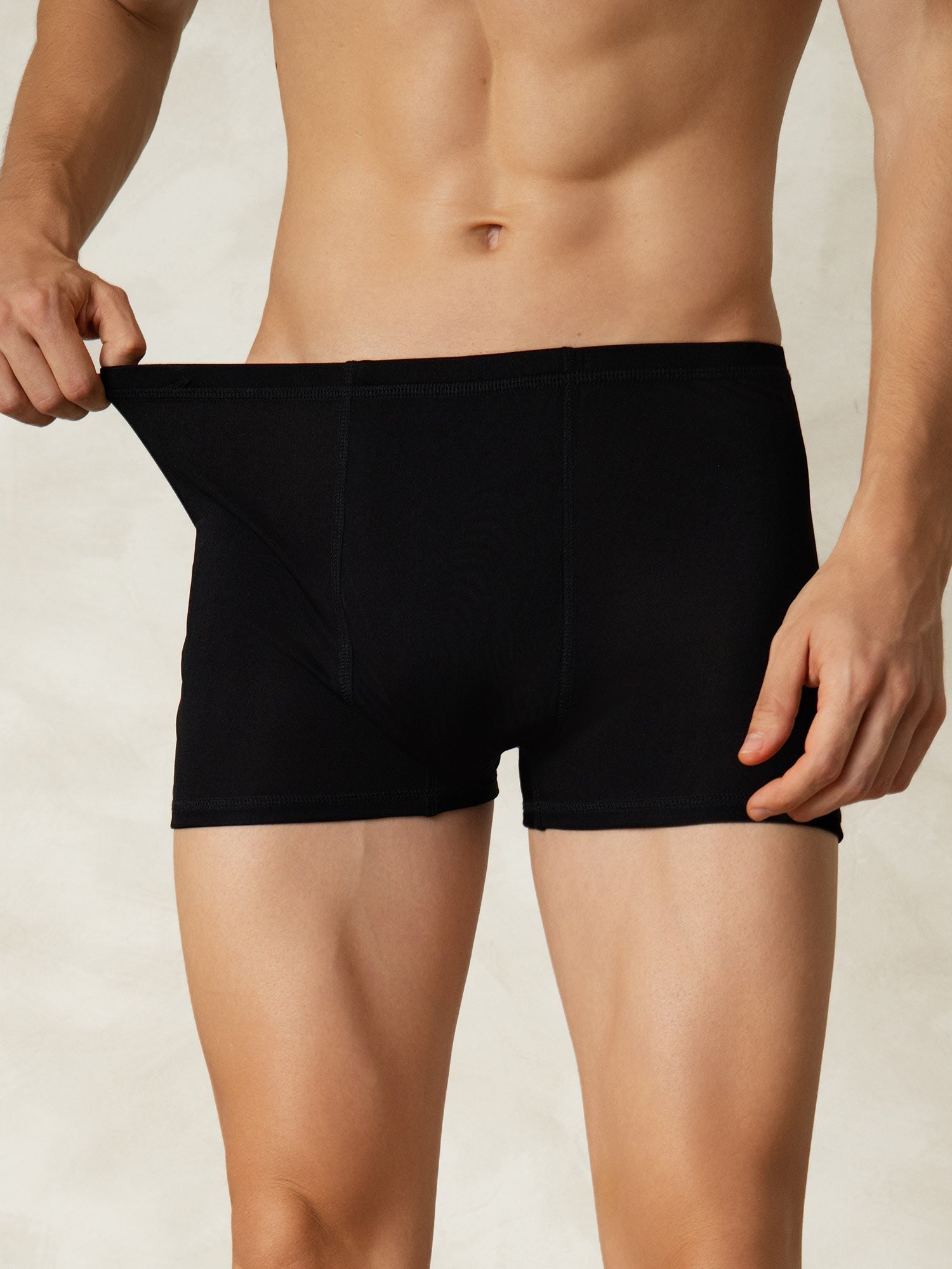 [Black] SilkSilky-UK Silk Knitted Mens Underwear 001