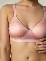 [Pink] SilkSilky-UK Silk Jersey Bra 001