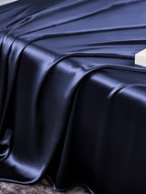 [Dark Blue] SilkSilky-UK 22Momme Bed Linen Set 005