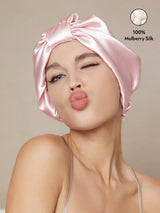 [Pink] SilkSilky-UK Sleep Cap 001