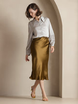 [Brown] SilkSilky-UK Skirt 001