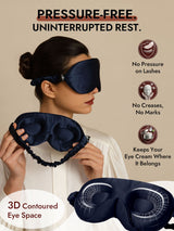 [Dark Blue] SilkSilky-UK 22Momme Sleep Mask 003