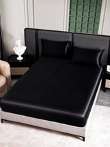[Black] SilkSilky-UK 25Momme Bed Linen Set 005