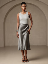 [Dark Gray] SilkSilky-UK Skirt 001