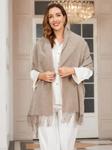 [Dark Khaki] SilkSilky-UK Wool Scarf 001