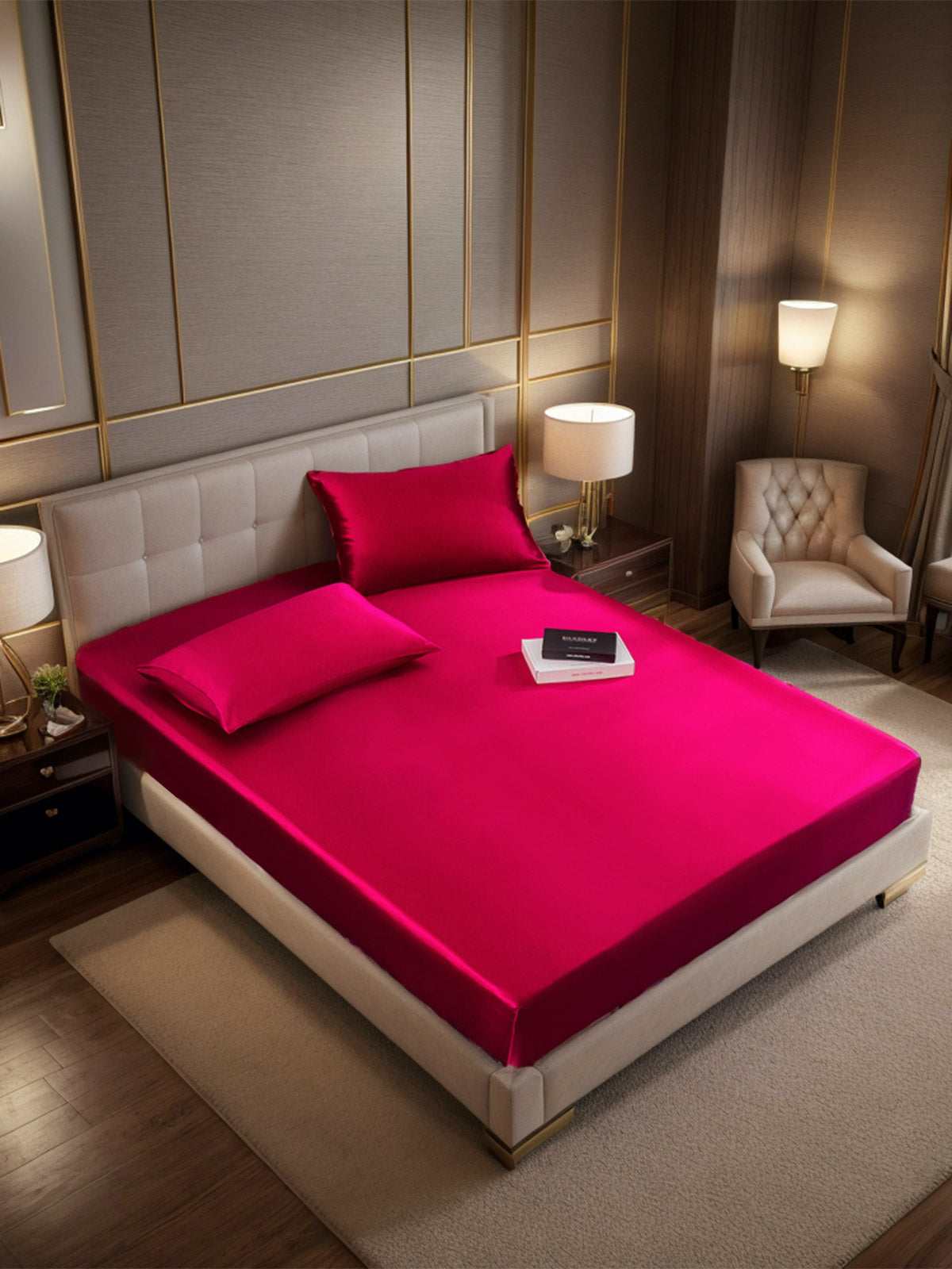 [Wine] SilkSilky-UK 19Momme Bed Linen Set 001