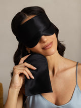 [Black] SilkSilky-UK Sleep Mask 001
