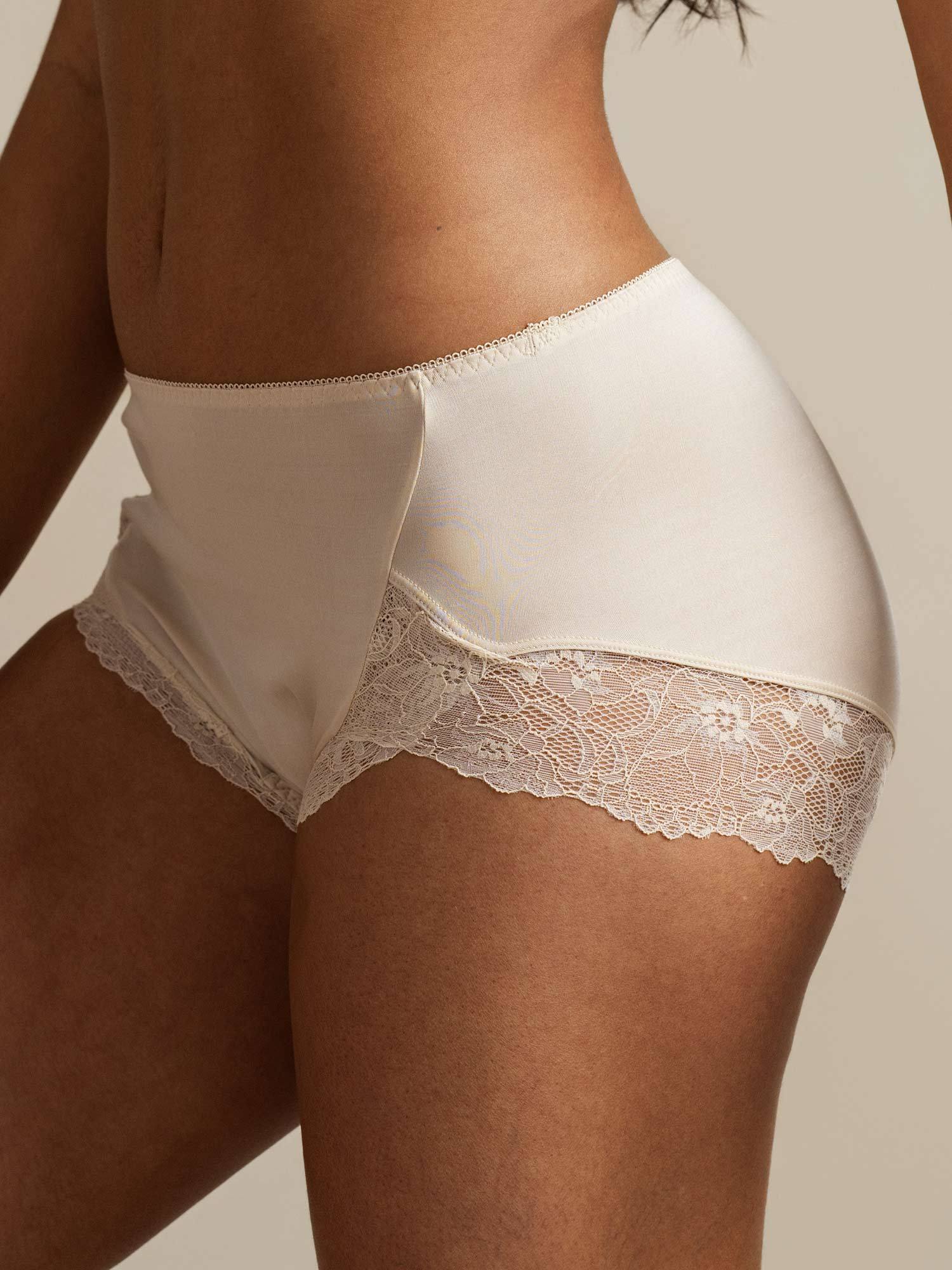 [Beige] SilkSilky-UK Pure Silk Panty 003,
