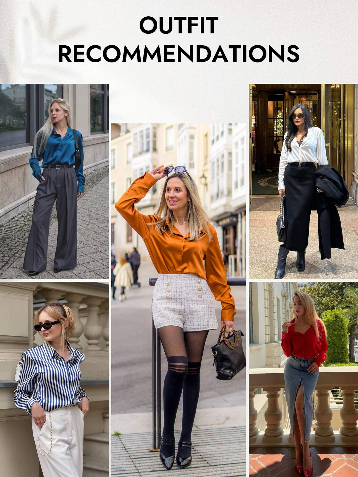 [Red] SilkSilky-UK Silk Long Sleeve Collar Women's Shirt 005