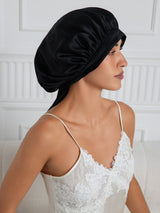 [Black] SilkSilky-UK Sleep Cap 004
