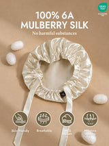 [Beige] SilkSilky-UK Sleep Cap 002
