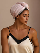 [Light Pink] SilkSilky-UK Hair Towel Wrap 005