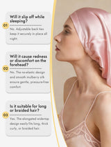 [Light Pink] SilkSilky-UK Sleep Cap 008
