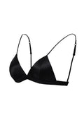 SilkSilky UK Silk Knitted Bra Black 006